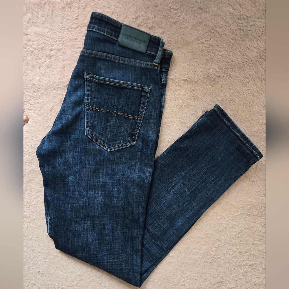 Lucky Brand Men's Dark Blue Jeans 32x32 EUC - Picture 5 of 5